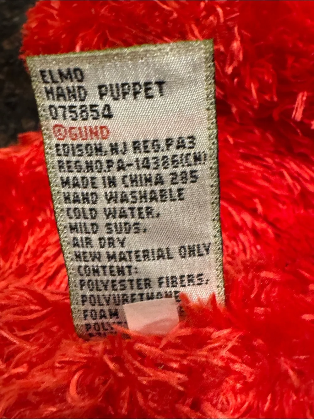 Sesame Street Elmo Muppet Hand Puppet Plush Toy  Soft Body Plastic Eyes 2019